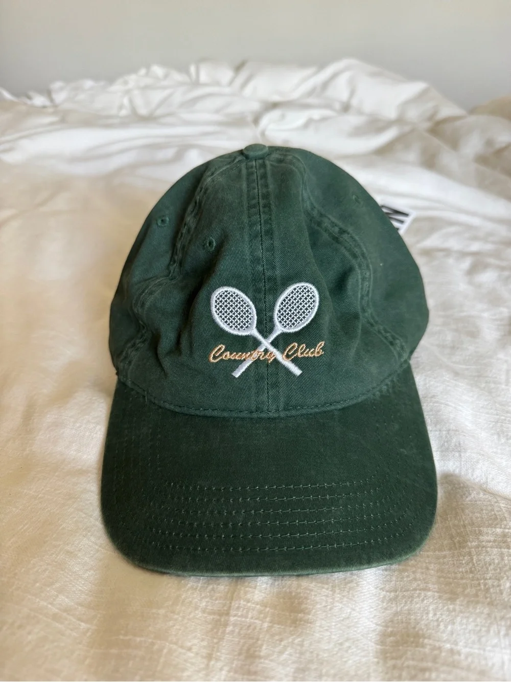 Otto ‘Country Club' Tennis Cap in Washed Green NWT